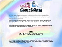 Tablet Screenshot of mausebaeren.com